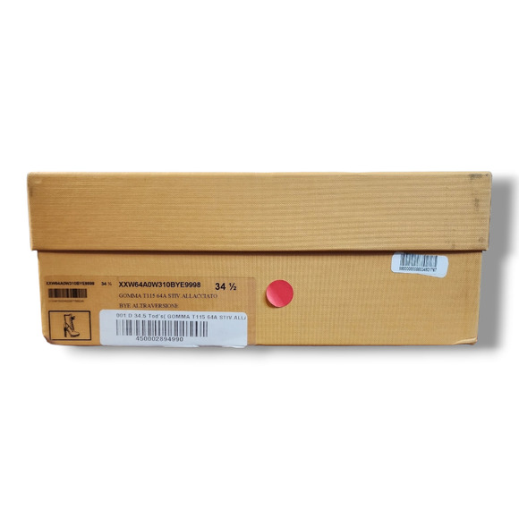 Tod's Brown Suede Altraversione Zip-Up Heel Boots Size 34.5 - Picture 4 of 16